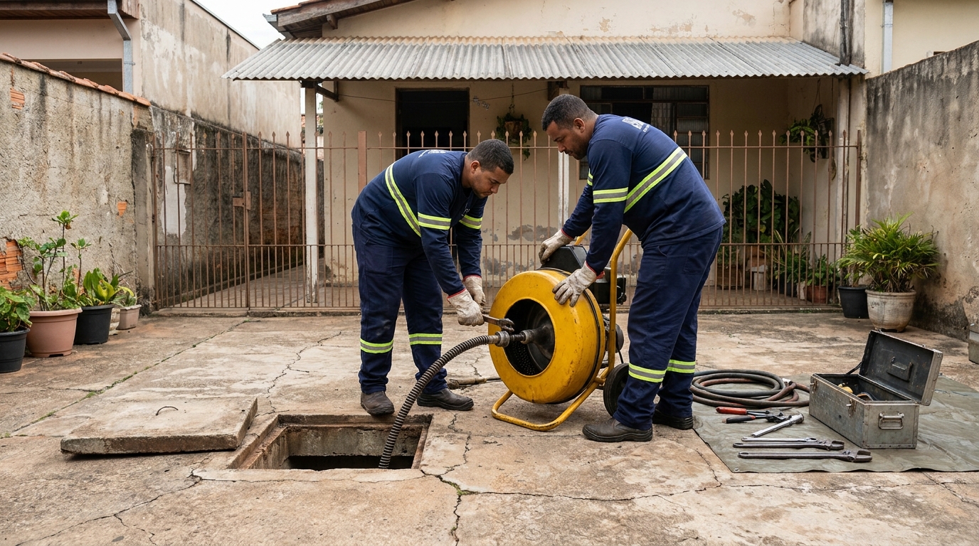 Desentupimento de esgoto em Anápolis‑GO